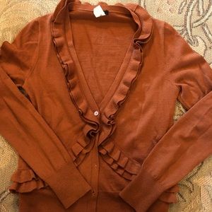 Burnt orange cardigan